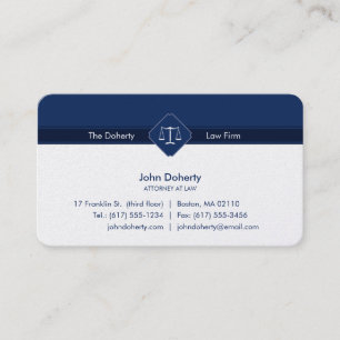 ATTORNEY AT LAW Law Office Business Card