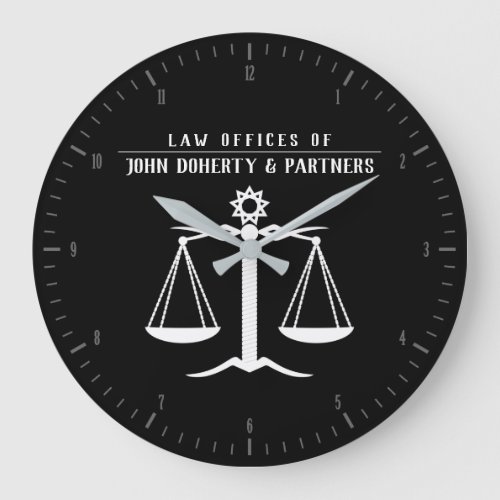 Attorney at Law  Law Office Large Clock