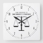 Attorney at Law | Law Office Square Wall Clock