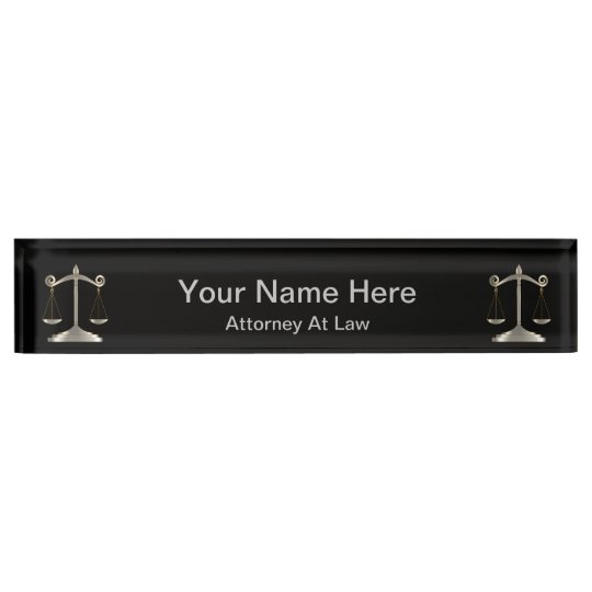 Attorney Executive Desk Name Plates