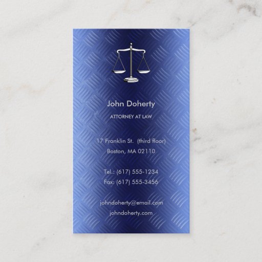 Customizable ATTORNEY AT LAW - Business Card