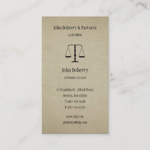 Attorney at Law   Lawyer Business Card