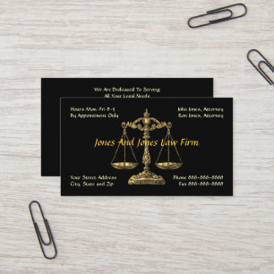 Attorney At Law Lawyer Business Card