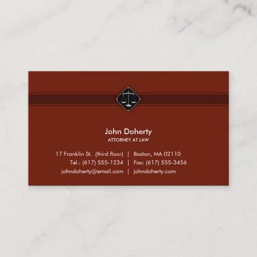 Attorney at Law - Business Card