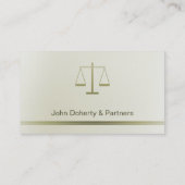 ATTORNEY AT LAW | Lawyer Business Card (Back)