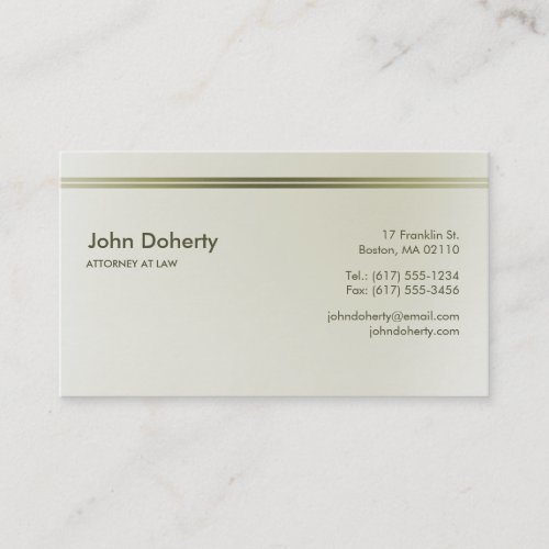 ATTORNEY AT LAW - Business Card