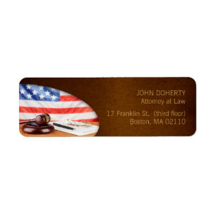 Attorney at Law Lawyer Label