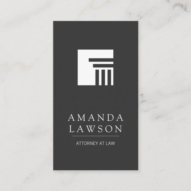 Attorney at Law | Lawyer | Law Firm Appointment Card (Front)