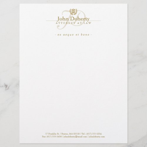 Attorney at Law  Lawyer Letterhead