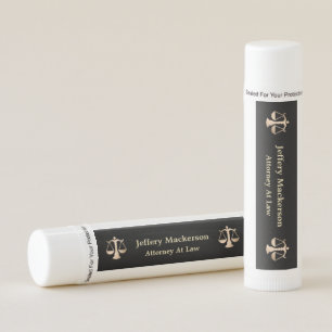 Attorney At Law Lawyer Scales of Justice Lip Balm