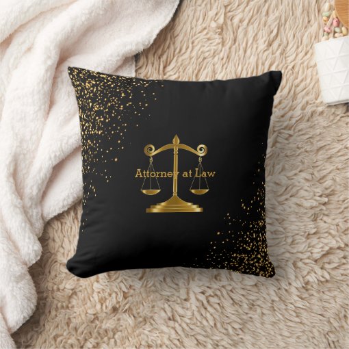 Attorney at Law Lawyer Throw Pillow Zazzle