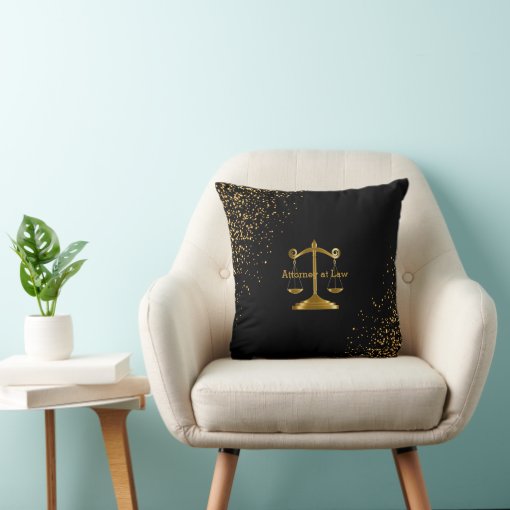 Attorney at Law Lawyer Throw Pillow Zazzle