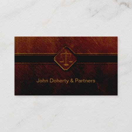 Attorney At Law | Legal Professions Business Card