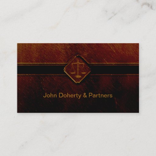 Customizable ATTORNEY AT LAW - Business Card