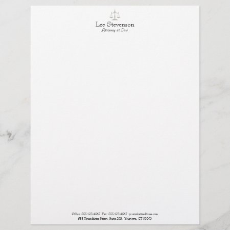 Attorney At Law Letterhead