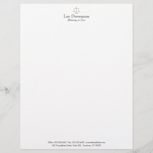 Attorney at Law Letterhead