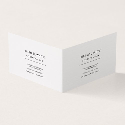 Attorney at Law Linen Minimalist Professional Business Card