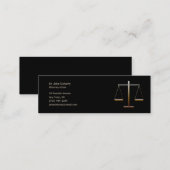 ATTORNEY AT LAW MINI BUSINESS CARD (Front/Back)