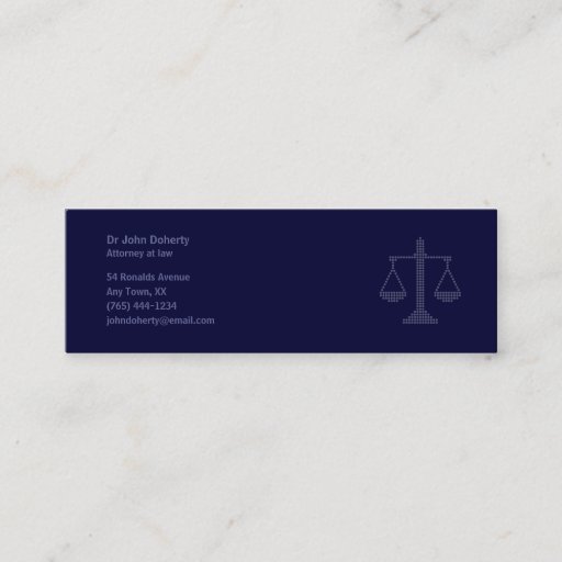 Customizable ATTORNEY AT LAW - Business Card