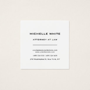 Attorney at Law Minimal Professional Profile Card