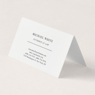 Attorney at Law Minimalist Classical Pro Business Card
