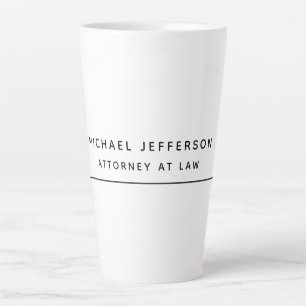 Attorney at Law Minimalist Classical Pro Latte Mug