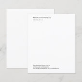 Attorney at Law Minimalist Elegant Paper Sheet (Front/Back)