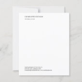Attorney at Law Minimalist Elegant Paper Sheet (Front)