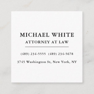 Attorney at Law Minimalist Professional Enclosure Card