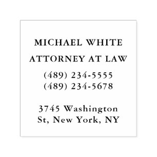 Attorney at Law Minimalist Professional Self-inking Stamp