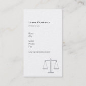 ATTORNEY AT LAW | Modern Business Card (Back)