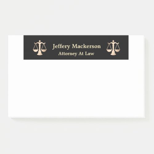 Attorney At Law Modern Professional Post_it Notes