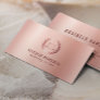 Attorney at Law Modern Rose Gold Lawyer Business Card