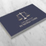 Attorney at Law Navy Blue & Gold Plain Business Card