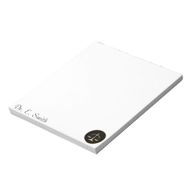 Attorney at Law Notepad (Rotated)