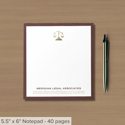 Attorney At Law Notepad