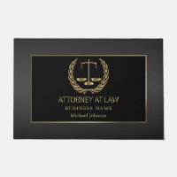 Attorney at Law Office - Black and Gold