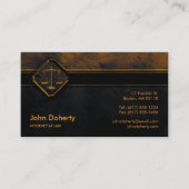 ATTORNEY AT LAW | Perfect Dark Business Card (Front)