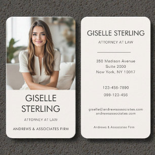Attorney at Law Photo  Business Card