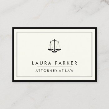 Attorney At Law Plain Simple Professional Elegant Business Card by tsrao100 at Zazzle