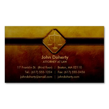 Attorney At Law - Professional Business Card by wierka at Zazzle