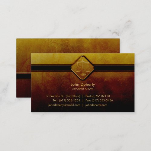 ATTORNEY AT LAW  Professional Elegant Business Card