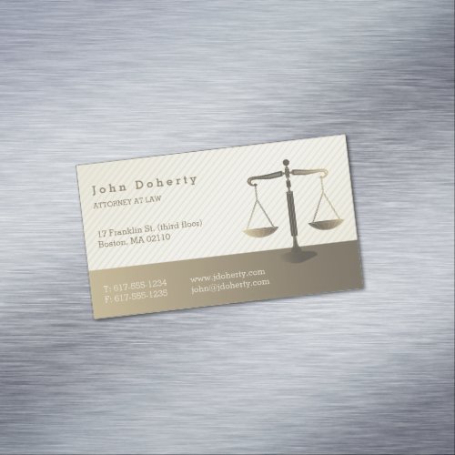 Attorney at Law  Professional Lawyer Business Card Magnet