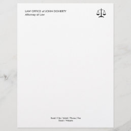 Attorney at Law | Professional Lawyer Letterhead