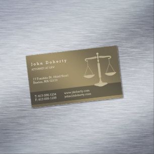 Attorney at Law Professional Lawyer Magnetic Business Card