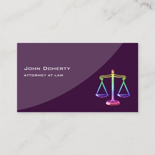 Customizable ATTORNEY AT LAW - Business Card