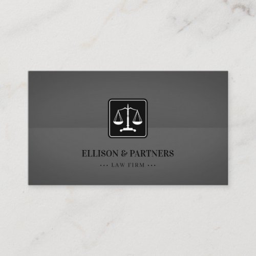 Attorney at Law  Scales of Justice Business Card
