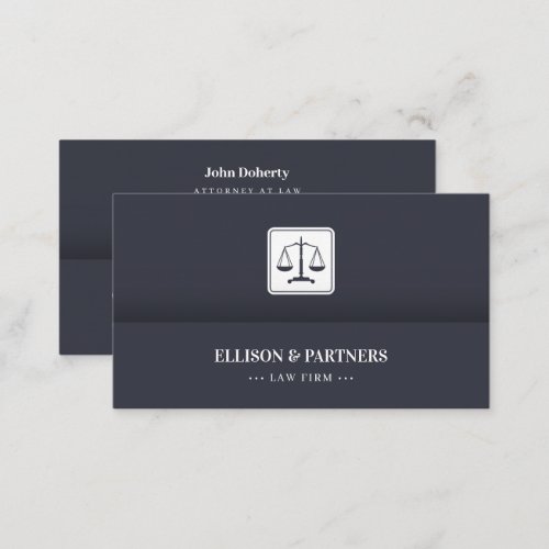 Attorney at Law  Scales of Justice Business Card