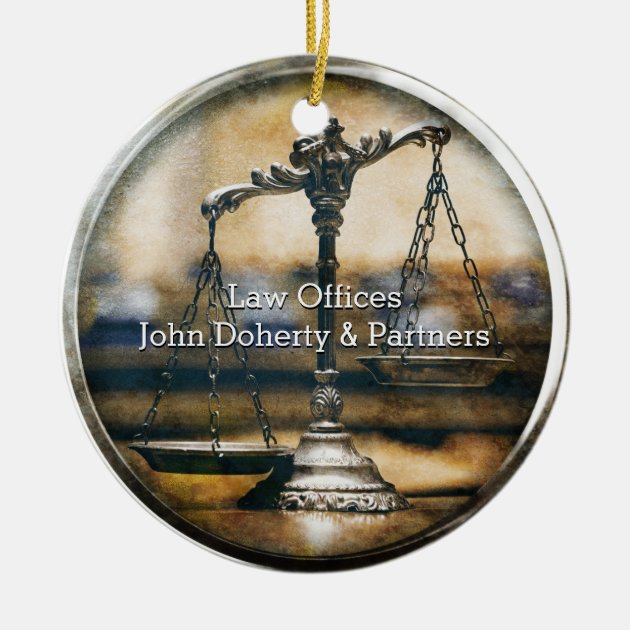 Personalized Attorney Desk Sign - Custom Laser Engraved With Scales Of Justice