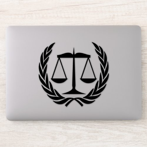 Attorney at Law Scales of Justice Sticker